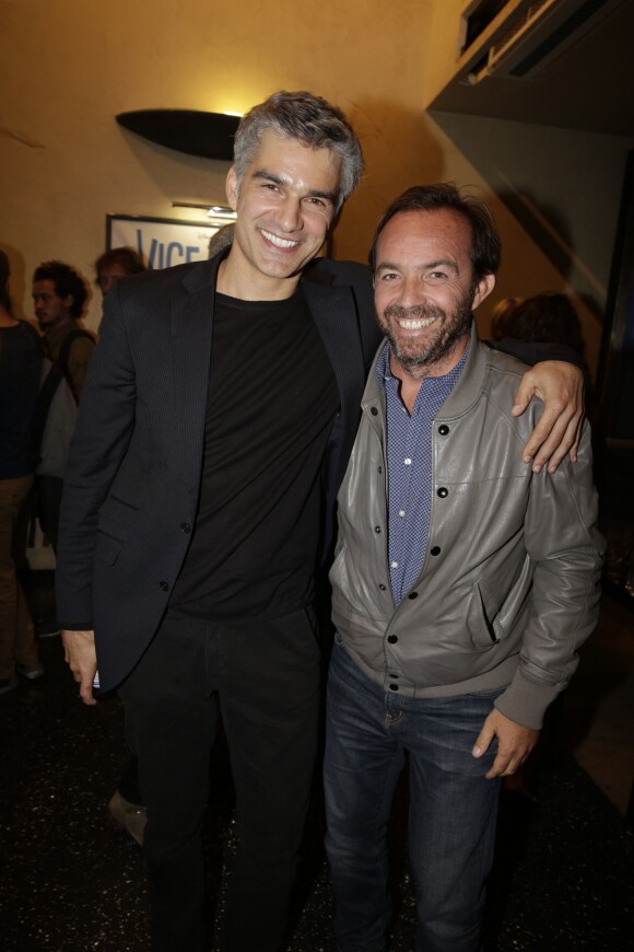 Francois Vincentelli et Alexis Tregarot - After-party pour le lancement de la 3e saison de la série Hard, au cinéma Max Linder, à Paris, France, le 1er juin 2015.