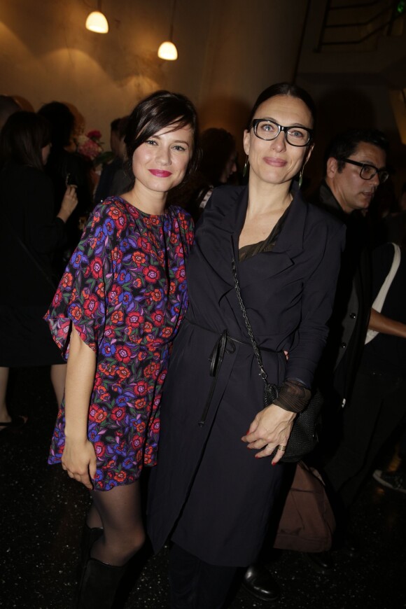 Alice Dufour et Natacha Lindinger - After-party pour le lancement de la 3e saison de la série Hard, au cinéma Max Linder, à Paris, France, le 1er juin 2015.
