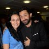 Exclusif - Olivia Cattan (Présidente de SOS autisme), Cyril Hanouna - Olivia Cattan, présidente de SOS autisme France signe un protocole d'accord avec Jean Gachassin, président de la Fédération française de tennis (FFT) lors des Internationaux de France de tennis de Roland Garros à Paris le 31 mai 2015. 