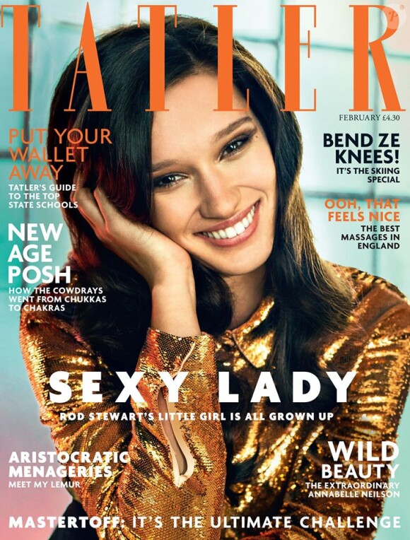 Renée Stewart en couverture du magazine Tatler. Numéro de février 2015.