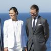 La princesse héritière Victoria et le prince Daniel de Suède en visite sur l'île de Gotland le 27 mai 2015.