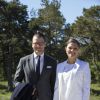 La princesse héritière Victoria et le prince Daniel de Suède en visite sur l'île de Gotland le 27 mai 2015.