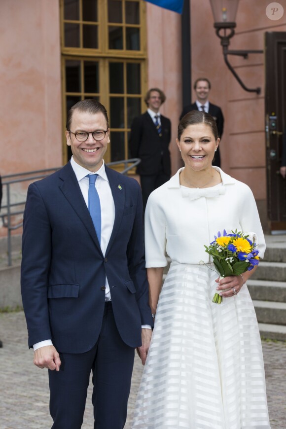 La princesse Victoria et le prince Daniel de Suède lors de la cérémonie de la citoyenneté à Uppsala le jour de la fête nationale suédoise le 6 juin 2015.
