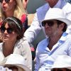 Patrick Bruel et sa compagne Caroline Nielsen - Internationaux de tennis de Roland-Garros à Paris, le 5 juin 2015.