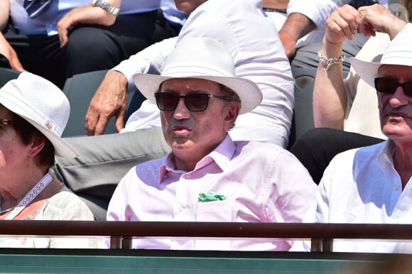Michel Drucker - Tournoi de Roland-Garros à Paris, le 5 juin 2015.