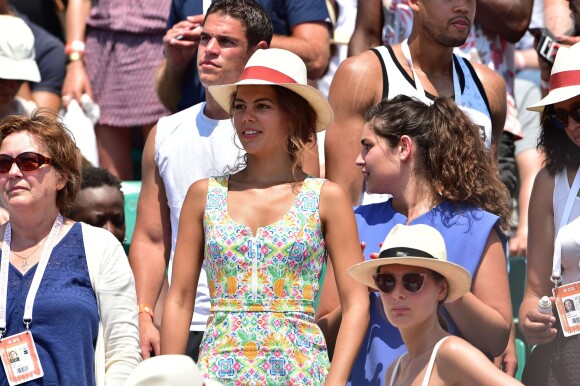 Noura (la compagne de Jo-Wilfried Tsonga) - Tournoi de Roland-Garros à Paris, le 5 juin 2015.