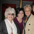  Exclusif - Catherine Lara, Liane Foly, Muriel Robin et Anne Le Nen, lors du 70e anniversaire de Catherine Lara au Fouquet's à Paris le 30 mai 2015. 