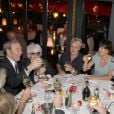  Exclusif - Tony Gomez, Catherine Lara, Muriel Robin, Anne Le Nen et Liane Foly, lors du 70e anniversaire de Catherine Lara au Fouquet's &agrave; Paris le 30 mai 2015. 