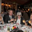  Exclusif - Sophie Davant, Tony Gomez, Catherine Lara et Muriel Robin, lors du 70e anniversaire de Catherine Lara au Fouquet's &agrave; Paris le 30 mai 2015. 