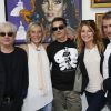Exclusif - Valeria Attinelli, l'artiste Tristam, Manuel Gélin et sa compagne Juliette Meyniac - Inauguration de l'exposition "H Tag Love Market" au Garage Lubeck à Paris, le 4 juin 2015.
