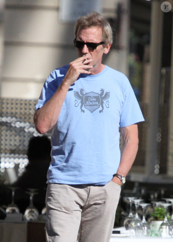 Exclusif - Hugh Laurie - Tournage de la série "The night manager" à Majorque en Espagne le 5 juin 2015. 