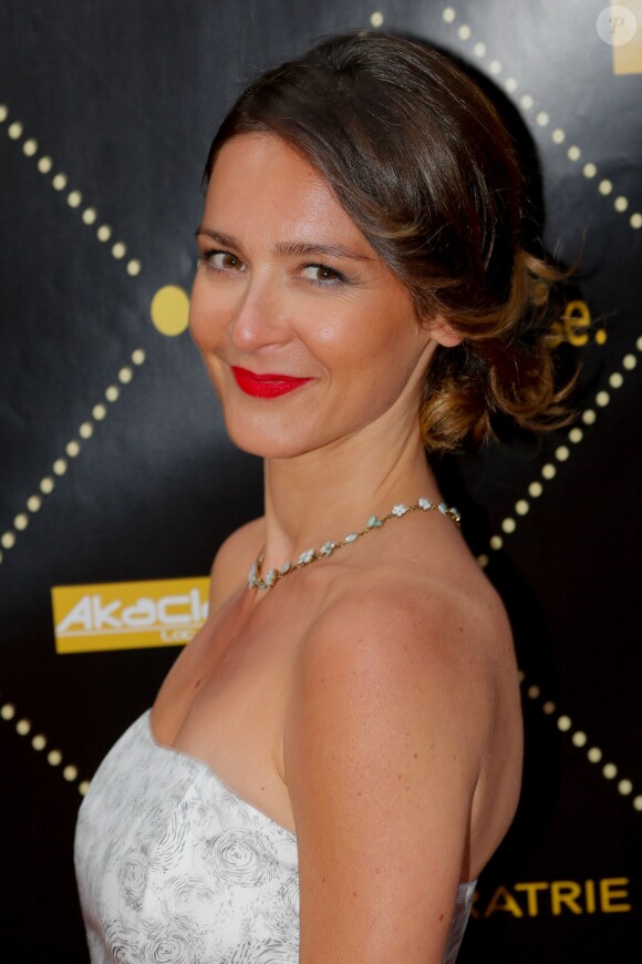 Emmanuelle Boidron - Photocall "Prix Gold de la TNT 2015" au théâtre Bobino à Paris, le 9 juin 2015