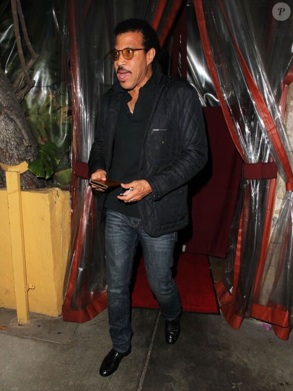 Lionel Richie est allé diner au restaurant Il Piccolino à West Hollywood, le 9 mai 2015