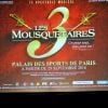 Exclusif - Brahim Zaibat, alias Athos, a fait une démonstration chorégraphique lors de la conférence de presse de présentation du spectacle musical Les 3 Mousquetaires au Trianon à Paris, le 10 juin 2015.