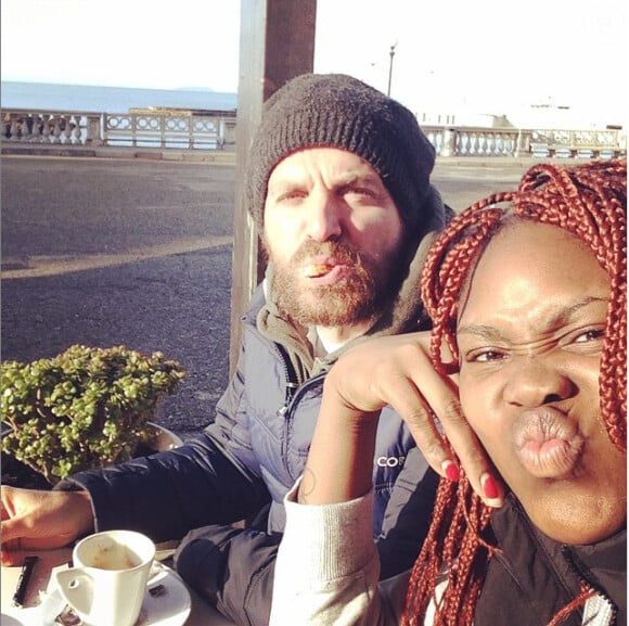 Isabelle Yacoubou et son mari Simone Fulciniti - photo publiée sur le compte Instagram de la joueuse le 23 janvier 2015