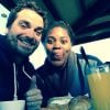 Isabelle Yacoubou et son mari Simone Fulciniti - photo publiée sur le compte Instagram de la joueuse le 23 décembre 2014