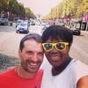 Isabelle Yacoubou et son mari Simone Fulciniti - photo publiée sur le compte Instagram de la joueuse le 21 septembre 2014