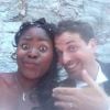Isabelle Yacoubou et son mari Simone Fulciniti - photo publiée sur le compte Instagram de la joueuse le 14 juin 2014