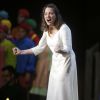 Marion Cotillard dans la pièce "Jeanne d'Arc au bucher" à New York le 10 juin 2015.
