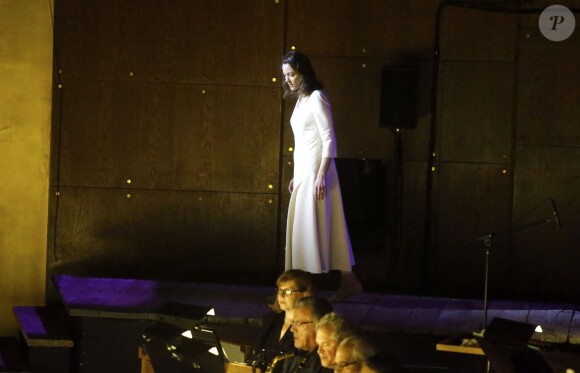 Marion Cotillard dans la pièce "Jeanne d'Arc au bucher" à New York le 10 juin 2015.