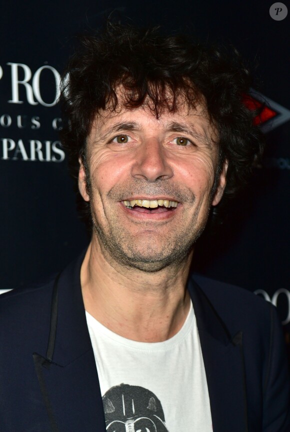 Christophe Carrière, lors du showcase à l'occasion de la sortie du disque TPMZ - Touche Pas à ma Zik, au VIP Room à Paris, le 12 juin 2015.