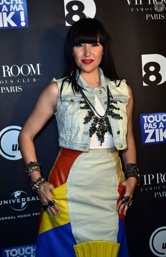 Tara McDonalds, lors du showcase à l'occasion de la sortie du disque TPMZ - Touche Pas à ma Zik au VIP Room à Paris, le 12 juin 2015.