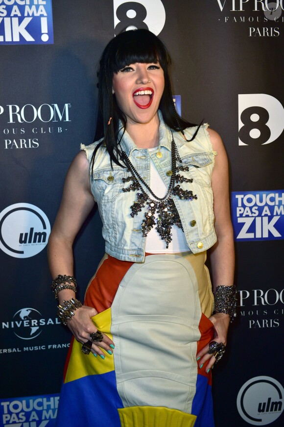 Tara McDonalds, lors du showcase à l'occasion de la sortie du disque TPMZ - Touche Pas à ma Zik au VIP Room à Paris, le 12 juin 2015.
