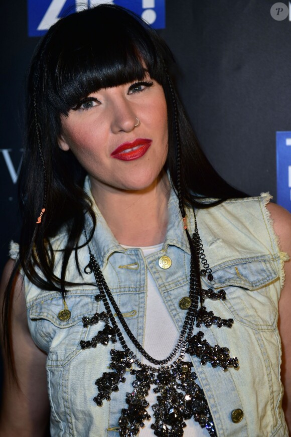 Tara McDonalds, lors du showcase à l'occasion de la sortie du disque TPMZ - Touche pas à ma Zik au VIP Room à Paris, le 12 juin 2015.