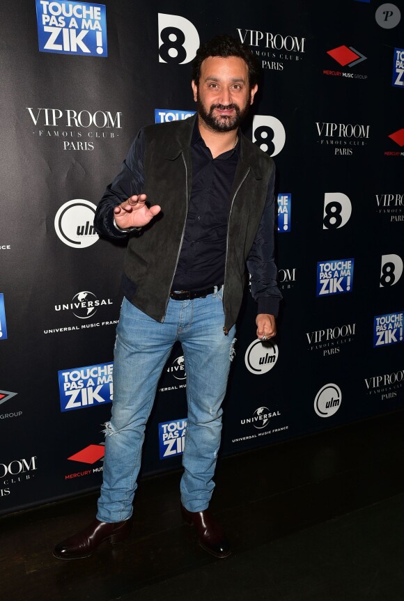 Cyril Hanouna, lors du showcase à l'occasion de la sortie du disque TPMZ - Touche pas à ma Zik au VIP Room à Paris, le 12 juin 2015.