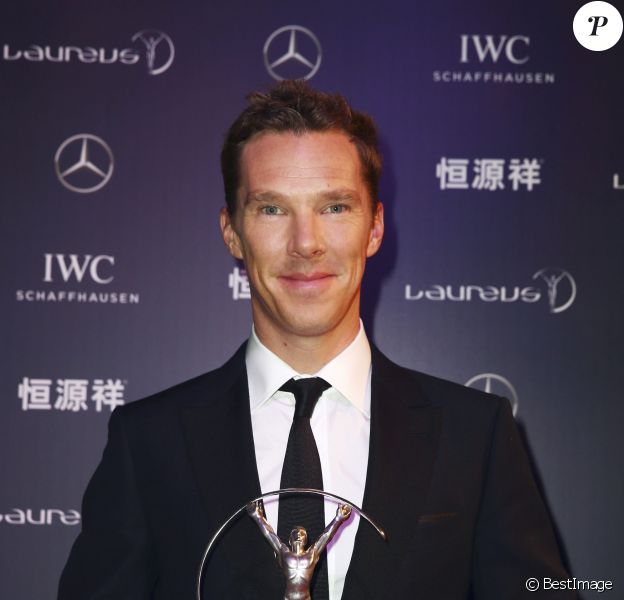 Benedict Cumberbatch à la cérémonie des Laureus World Sport Awards 2015 à Shangai le 15 avril 2015.