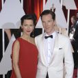 Benedict Cumberbatch et sa femme Sophie Hunter, le 22 février 2015.