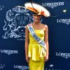 Camille Cerf - Prix de Diane Longines à l'hippodrome de Chantilly le 14 juin 2015.