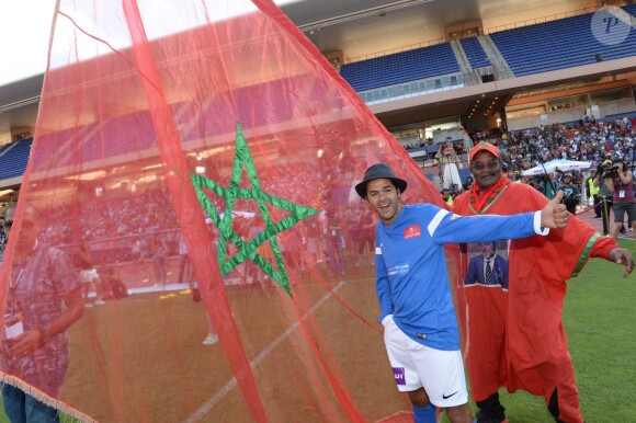 Jamel Debbouze lors du Charity Football Game au Grand Stade de Marrakech, le 14 juin 2015