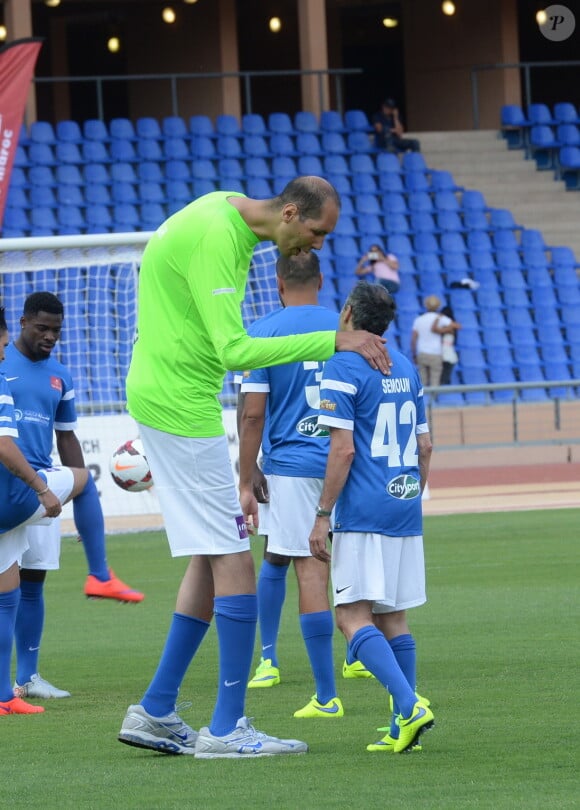 Brahim Takioullah lors du Charity Football Game au Grand Stade de Marrakech, le 14 juin 2015