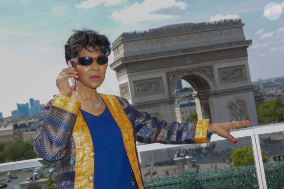 Exclusif - Euzhan Palcy - Personnalités sur la terrasse Publicis lors du 4e Champs Elysées Film Festival à Paris le 13 juin 2015