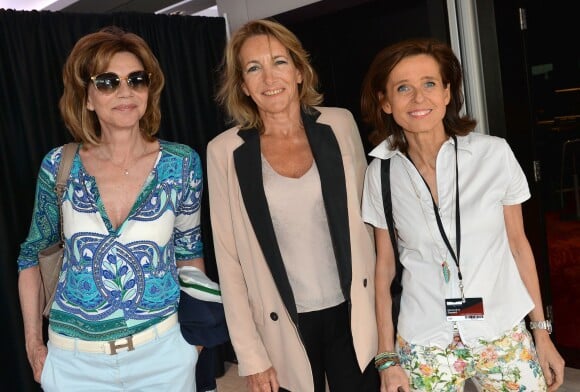 Exclusif - Béatrice Schönberg, Florence Schaal et Geneviève Dupont - Personnalités sur la terrasse Publicis lors du 4e Champs Elysées Film Festival à Paris le 13 juin 2015