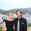 Amanda Schull et Aaron Stanford - Réception chez le ministre d'état Michel Roger, lors du 55e festival de télévision de Monte-Carlo à Monaco. Le 15 juin 2015.
