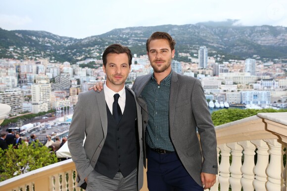 Anthony Gethin et Grey Damon (Aquarius) - Réception chez le ministre d'état Michel Roger, lors du 55e festival de télévision de Monte-Carlo à Monaco. Le 15 juin 2015.