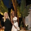 Exclusif - Nina Stevens et Lady Monika Bacardi - Soirée Cabbalus Lifestyle Gala Dinner & party (Chevaux arabes) au Monte-Carlo Beach à Monaco le 12 juin 2015.