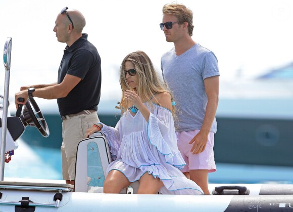 Nico Rosberg et sa femme Vivian, enceinte, en vacances à Ibiza le 13 juin 2015