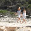 Nico Rosberg et son épouse Vivian, enceinte, lors de leurs vacances à Ibiza, le 13 juin 2015