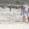 Nico Rosberg et son épouse Vivian, enceinte, lors de leurs vacances à Ibiza, le 13 juin 2015