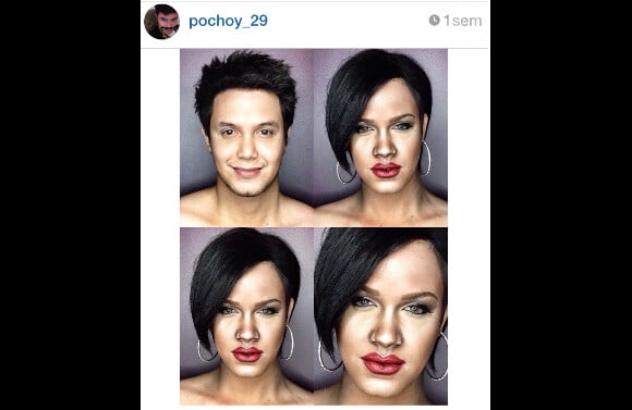 As de la métamoprhose, Paolo Ballesteros, animateur philippin (ici transformé en Rihanna) fait le buzz sur Instagram.