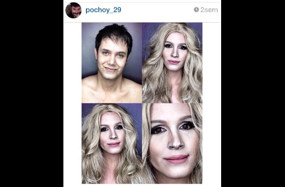 Paolo Ballesteros, animateur philippin, (ici transformé en Julia Roberts) fait état de ses métamorphoses extraordinaires sur Instagram.