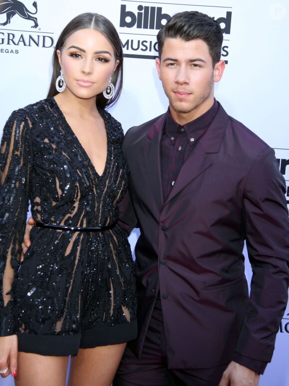 Nick Jonas, Olivia Culpo - Soirée des "Billboard Music Awards" à Las Vegas le 17 mai 2015. 
