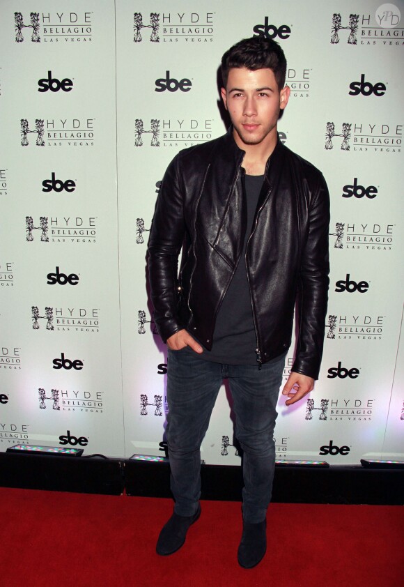 Nick Jonas à la soirée "Hyde Bellagio" à Las Vegas, le 25 avril 2015  