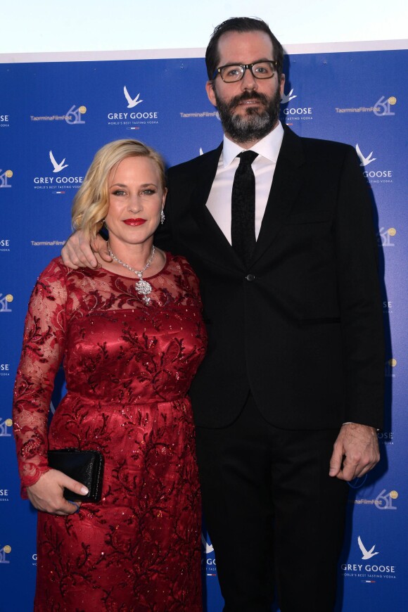Patricia Arquette et  Eric White lors de la Grey Goose Party au 61e Taormina Film Fest, en Sicile, le 18 juin 2015
