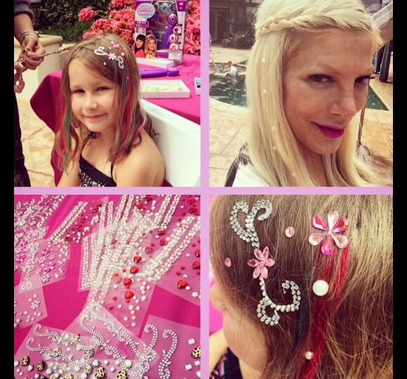 Stella la fille de Tori Spelling fête son septième anniversaire - Photo postée sur Instagram, juin 2015
