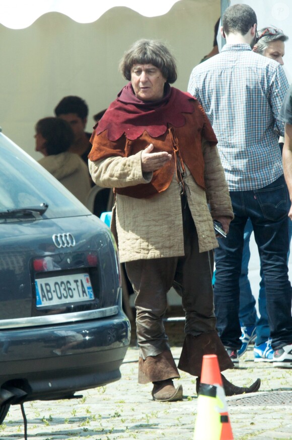 Exclusif - Christian Clavier - Tournage du film "Les Visiteurs 3" à Bruxelles le 10 juin 2015