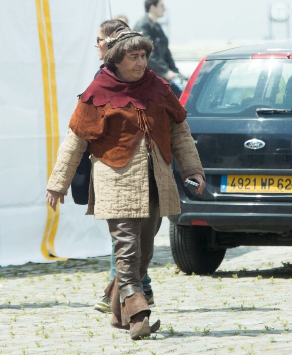 Exclusif - Christian Clavier - Tournage du film "Les Visiteurs 3" à Bruxelles le 10 juin 2015